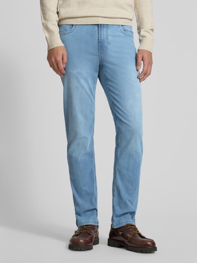 Christian Berg Men Regular Fit Jeans mit 5-Pocket-Design Hellblau 4