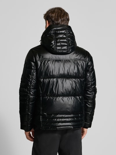 Tom Tailor Gewatteerd regular fit jack met afneembare capuchon Zwart - 5