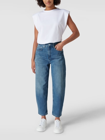 MAC Mom fit jeans met stretch, model 'Ava Banana' Lichtblauw - 1