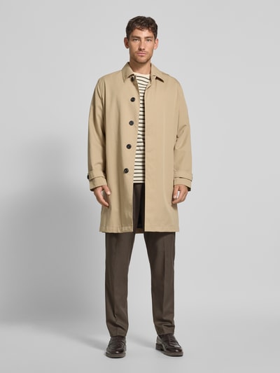 Antony Morato Loose Fit Stoffhose aus Leinen-Viskose-Mix Modell 'NEIL' Oliv 1