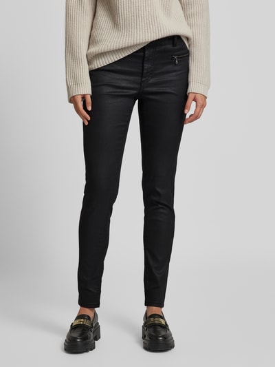 Angels Skinny fit jeans met ritszakken, model 'MALOU' Zwart - 4