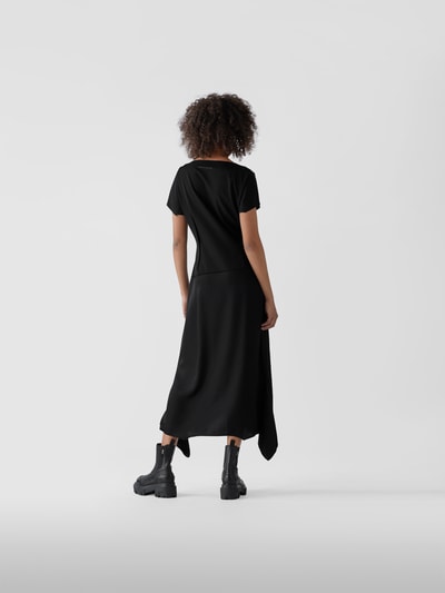 MM6 Maison Margiela Maxikleid im Destroyed-Look Schwarz 5