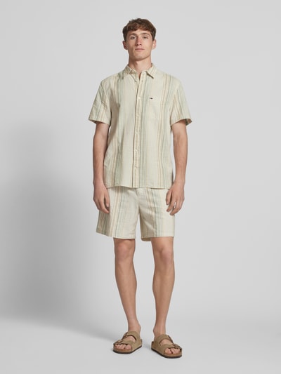 Tommy Jeans Regular Fit Freizeithemd aus reiner Baumwolle Beige 1