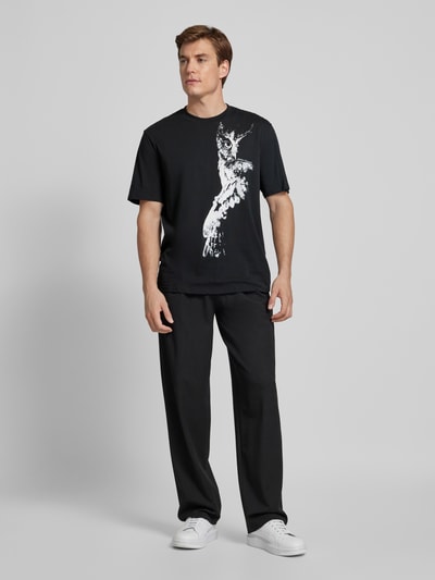 ARMANI EXCHANGE T-shirt met motiefprint Zwart - 1