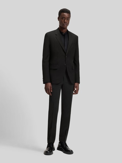 HUGO Slim Fit Anzughose aus Woll-Mix Modell 'HESTEN' Black 1