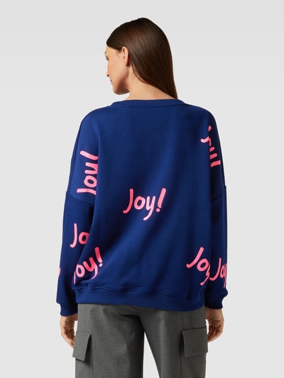 miss goodlife Sweatshirt mit Strasssteinbesatz Modell 'JOY' Marine 5