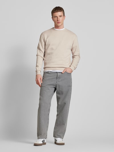 Jack & Jones Sweatshirt mit Rundhalsausschnitt Modell 'BRADLEY' Offwhite 1