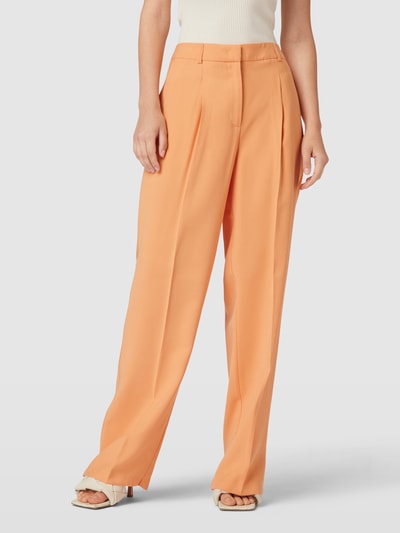 Christian Berg Woman Selection Stoffhose aus Viskose-Mix mit Bügelfalten Apricot 4