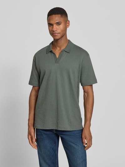 Marc O'Polo Relaxed Fit Poloshirt aus reiner Baumwolle Oliv 4