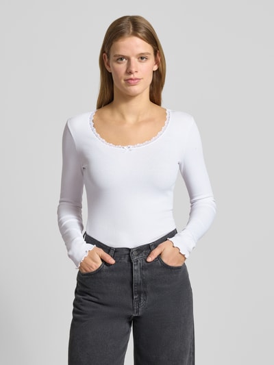 REVIEW Longsleeve mit Rundhalsausschnitt Weiss 4