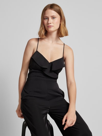 V.M. Jumpsuit met spaghettibandjes Zwart - 3