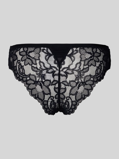 BOSS Slip mit Spitzenbesatz Modell 'BRIEF_BLOSSOM' Black 3