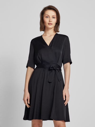 Marc O'Polo Knielanges Kleid mit gelegten Falten Black 4