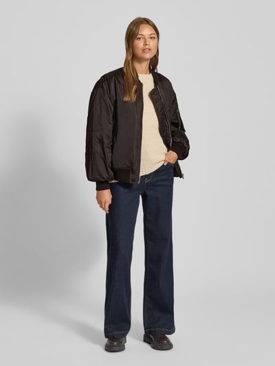 Ivy Oak Bomberjack met steekzakken, model 'JANE' Donkerbruin - 1