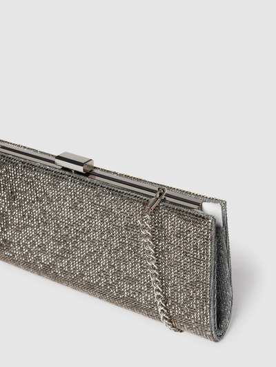 Jake*s Cocktail Clutch mit Zierbesatz Mittelgrau Melange 3