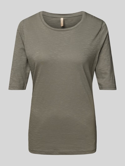 Soyaconcept T-shirt z okrągłym dekoltem model ‘Babette’ Khaki 2