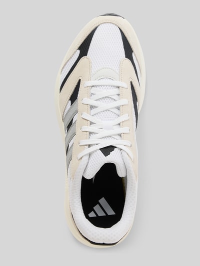Produktfoto, Sneaker mit Schnürverschluss von adidas Sportswear im Material-Mix mit abgerundeter Spitze, Label-Detail und strukturierter Sohle, Absatzhöhe 5 cm, Schafthöhe 7 cm, Schaftweite 6 cm, Farben Weiß, Schwarz, Beige.