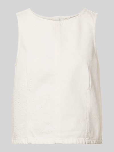 MSCH Copenhagen Regular Fit Bluse mit Strukturmuster Modell 'Dexter' Offwhite 2