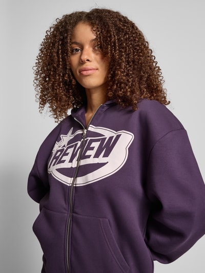 Review Sweatjacke mit Kapuze Purple 3