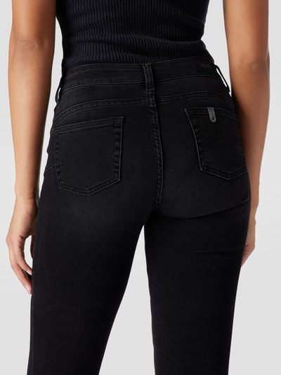 Liu Jo White Jeans mit Label-Detail Modell 'DIVINE' Black 3