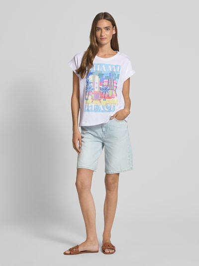 Milano Italy T-shirt met ronde hals Wit - 1