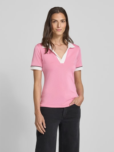 Liu Jo White Poloshirt met labeldetail Roze - 4