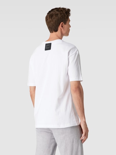 BOSS Green T-Shirt mit Logo-Print Modell 'Lotus' Weiss 5