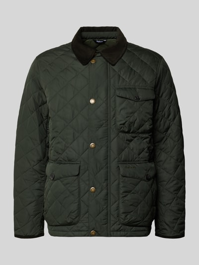 Barbour Regular Fit Steppjacke mit Kontrastkragen Modell 'HORNBY' Oliv 1