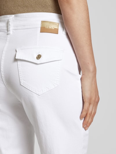 MAC Jeansy o skróconym kroju regular fit model ‘Jamie’ Biały 3