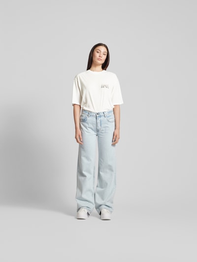 Anine Bing Oversized T-Shirt in Überlänge Weiss 1