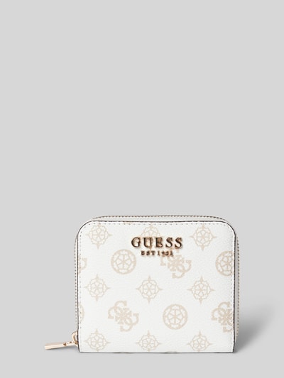 Guess Portemonnee met labelapplicatie, model 'LAUREL' Wit - 1