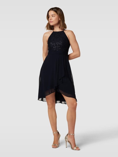 Jake*s Cocktail Cocktailkleid mit Baumwoll-Anteil Marine Melange 1