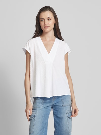 Esprit Blouseshirt met V-hals Offwhite - 4