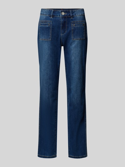 Buena Vista Straight Fit Jeans im Used-Look Modell 'Stella' Dunkelblau 2