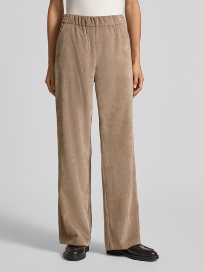 MAC Stoffhose mit französischen Eingrifftaschen Modell 'Chiara' Taupe 4