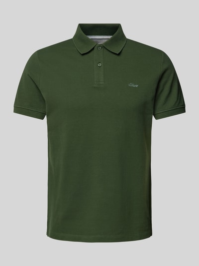 s.Oliver RED LABEL Poloshirt met labelstitching Olijfgroen - 2