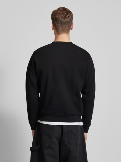 Replay Sweatshirt mit gerippten Abschlüssen Black 5