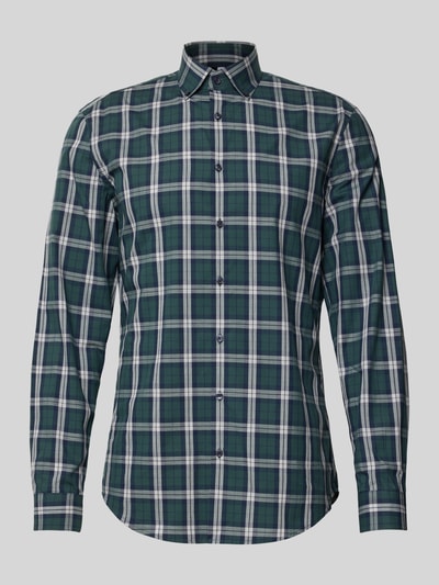 Jake*s Koszula biznesowa o kroju slim fit z bawełny Butelkowy zielony 2