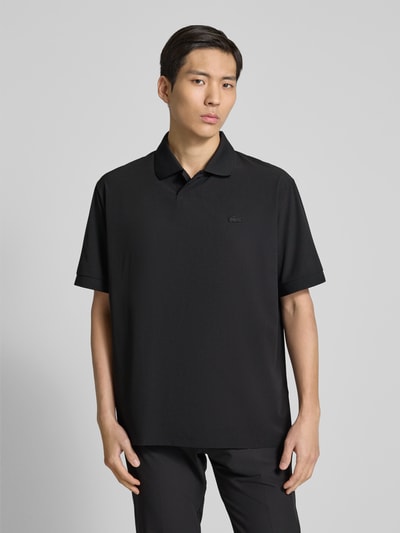 Lacoste Poloshirt met labelstitching Zwart - 4