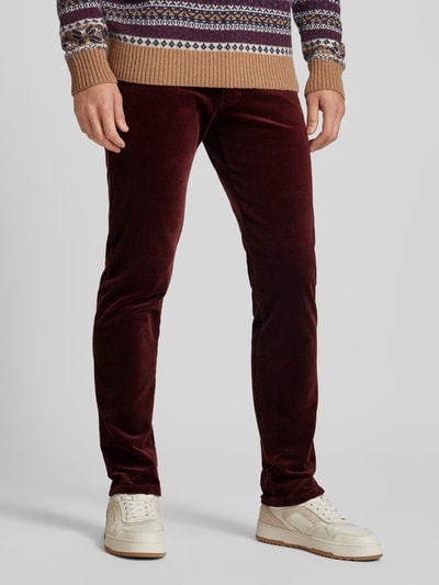 bugatti Modern Fit Jeans im 5-Pocket-Design Bordeaux 4