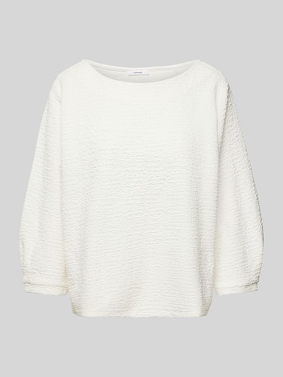 OPUS Sweatshirt mit Rundhalsausschnitt Modell 'Gresine' Offwhite 2