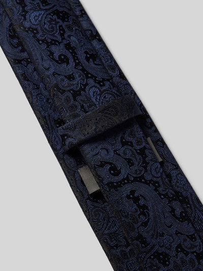 Monti Seidenkrawatte mit Paisley-Muster Marine 3