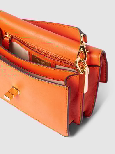 Lauren Ralph Lauren Schoudertas van leer, model 'TAYLER' Oranje - 4