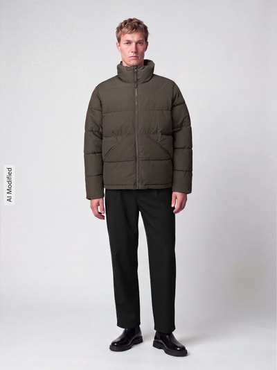 ONLY & SONS Steppjacke mit Stehkragen Schlamm 1