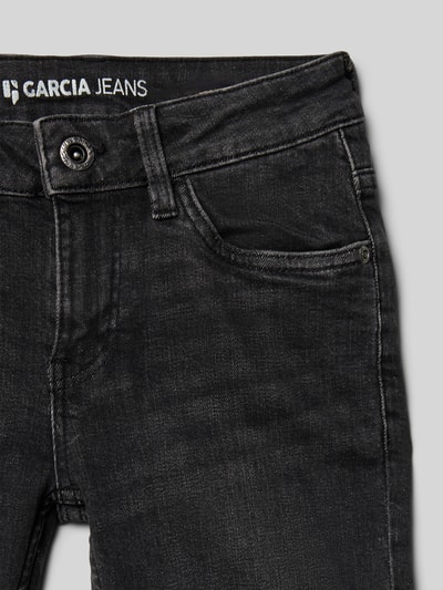 Garcia Slim Fit Jeans im 5-Pocket-Design Modell 'TAVIO' Black 2