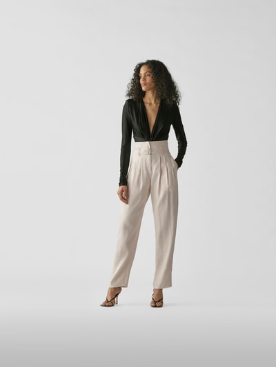 Iro Leinenhose mit Bügelfalte Ecru 1