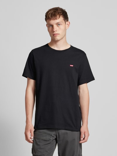 Levi's® T-shirt met labelpatch, model 'ORIGINAL' Zwart - 4