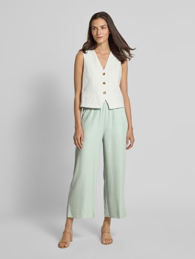 Marc O'Polo Denim Wide leg stoffen broek met verkort model Lichtgroen - 1