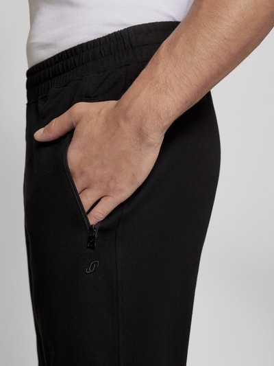 Joy Spodnie dresowe o kroju regular fit z tunelem model ‘FREDERICO’ Czarny 3