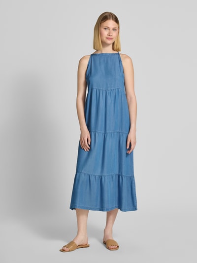 Vero Moda Sukienka casualowa rozkloszowana z lyocellu model ‘FLEUR’ Niebieski 4